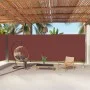 Toldo lateral retráctil marrón 220x1000 cm de vidaXL, Sombrillas - Ref: Foro24-318051, Precio: 153,95 €, Descuento: %