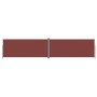 Toldo lateral retráctil marrón 220x1000 cm de vidaXL, Sombrillas - Ref: Foro24-318051, Precio: 156,37 €, Descuento: %