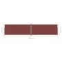Toldo lateral retráctil marrón 220x1000 cm de vidaXL, Sombrillas - Ref: Foro24-318051, Precio: 153,95 €, Descuento: %