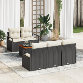 Conjunto de Sofás de Jardín de 6 Piezas con