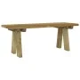 Gartenbank aus massivem Kiefernholz imprägniert 110 cm von vidaXL, Gartenbänke - Ref: Foro24-318173, Preis: 52,79 €, Rabatt: %