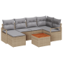 Juego de Sofá de Jardín de 8 Piezas con Cojines Beige Poliratán Acacia by , Outdoor sofas - Ref: Foro24-3356404, Price: 537,8...