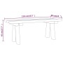 Banco de jardín madera maciza de pino impregnada 110 cm de vidaXL, Bancos de jardín - Ref: Foro24-318173, Precio: 54,98 €, De...
