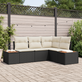 Conjunto de Sofás de Jardín de 4 Piezas con