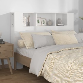 Glossy white headboard furniture 140x18.5x104.5 cm by vidaXL, Headboards and footboards - Ref: Foro24-811931, Price: 69,02 €,...