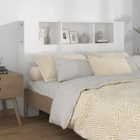 Glossy white headboard furniture 140x18.5x104.5 cm by vidaXL, Headboards and footboards - Ref: Foro24-811931, Price: 68,27 €,...