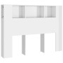 Mueble cabecero blanco brillante 140x18,5x104,5 cm de vidaXL, Cabeceros y pies de cama - Ref: Foro24-811931, Precio: 68,93 €,...