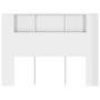 Mueble cabecero blanco brillante 140x18,5x104,5 cm de vidaXL, Cabeceros y pies de cama - Ref: Foro24-811931, Precio: 68,93 €,...