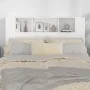 Glossy white headboard furniture 140x18.5x104.5 cm by vidaXL, Headboards and footboards - Ref: Foro24-811931, Price: 69,13 €,...