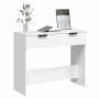 Mesa consola de madera contrachapada blanco 90x36x75 cm de vidaXL, Mesas auxiliares - Ref: Foro24-811331, Precio: 64,88 €, De...