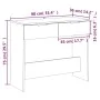 Mesa consola de madera contrachapada blanco 90x36x75 cm de vidaXL, Mesas auxiliares - Ref: Foro24-811331, Precio: 62,41 €, De...