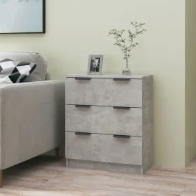Betongraues Sperrholz-Sideboard 60x30x70 cm von vidaXL, Sideboards - Ref: Foro24-811074, Preis: 82,06 €, Rabatt: %