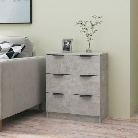 Aparador de madera contrachapada gris hormigón 60x30x70 cm de vidaXL, Aparadores - Ref: Foro24-811074, Precio: 88,08 €, Descu...