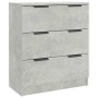 Aparador de madera contrachapada gris hormigón 60x30x70 cm de vidaXL, Aparadores - Ref: Foro24-811074, Precio: 88,08 €, Descu...