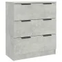 Betongraues Sperrholz-Sideboard 60x30x70 cm von vidaXL, Sideboards - Ref: Foro24-811074, Preis: 82,06 €, Rabatt: %
