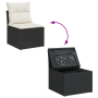 Conjunto de Sofás de Jardín de 11 Piezas con Cojines de Ratán Poliéster Negro von , Outdoor-Sofas - Ref: Foro24-3357090, Prei...