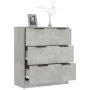 Betongraues Sperrholz-Sideboard 60x30x70 cm von vidaXL, Sideboards - Ref: Foro24-811074, Preis: 82,06 €, Rabatt: %
