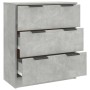 Aparador de madera contrachapada gris hormigón 60x30x70 cm de vidaXL, Aparadores - Ref: Foro24-811074, Precio: 88,08 €, Descu...