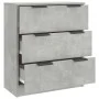 Betongraues Sperrholz-Sideboard 60x30x70 cm von vidaXL, Sideboards - Ref: Foro24-811074, Preis: 82,06 €, Rabatt: %
