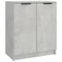 Mueble zapatero madera contrachapada gris hormigón 59x35x70 cm de vidaXL, Zapateros y organizadores de calzado - Ref: Foro24-...