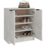 Mueble zapatero madera contrachapada gris hormigón 59x35x70 cm de vidaXL, Zapateros y organizadores de calzado - Ref: Foro24-...