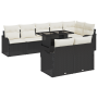 Conjunto de Sofás de Jardín Modular de 9 Piezas con Cojines Ratán Polipropileno Negro von , Outdoor-Sofas - Ref: Foro24-33572...