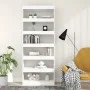 White engineered wood shelf/divider 80x30x198 cm by vidaXL, Bookcases and shelves - Ref: Foro24-811727, Price: 132,18 €, Disc...