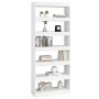 White engineered wood shelf/divider 80x30x198 cm by vidaXL, Bookcases and shelves - Ref: Foro24-811727, Price: 136,48 €, Disc...