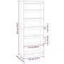 White engineered wood shelf/divider 80x30x198 cm by vidaXL, Bookcases and shelves - Ref: Foro24-811727, Price: 132,18 €, Disc...