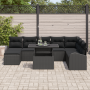 Juego de Sofás de Jardín de 9 Piezas con Cojines Negro Rattan PE von , Outdoor-Sofas - Ref: Foro24-3357436, Preis: 618,88 €, ...