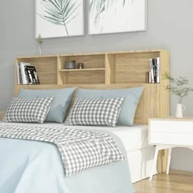 Mueble cabecero color roble Sonoma 160x19x103,5 cm de vidaXL, Cabeceros y pies de cama - Ref: Foro24-811874, Precio: 72,66 €,...