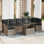 Juego de Sofá de Jardín de 8 Piezas con Cojines Gris Ratán Poliéster by , Outdoor sofas - Ref: Foro24-3357512, Price: 554,05 ...