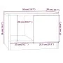 Engineered wood black coffee table 50x50x36 cm by vidaXL, Coffee table - Ref: Foro24-811341, Price: 41,43 €, Discount: %