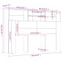 Kopfteilmöbel aus Sonoma-Eiche, 160 x 19 x 103,5 cm von vidaXL, Kopf- und Fußteile - Ref: Foro24-811874, Preis: 73,77 €, Raba...