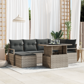 Conjunto de Sofá de Jardín de 7 Piezas con