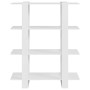 Weißes Regal/Raumteiler 100x30x123,5 cm von vidaXL, Bücherregale und Regale - Ref: Foro24-811538, Preis: 53,78 €, Rabatt: %