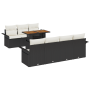 Juego de Sofá de Jardín de 8 Piezas con Cojines Rattan Poliratán Negro von , Outdoor-Sofas - Ref: Foro24-3358028, Preis: 582,...