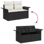 Juego de Sofá de Jardín de 8 Piezas con Cojines Rattan Poliratán Negro von , Outdoor-Sofas - Ref: Foro24-3358028, Preis: 582,...
