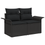 Juego de Sofás de Jardín de 5 Piezas con Cojines Negro Poliratán von , Outdoor-Sofas - Ref: Foro24-3358067, Preis: 412,48 €, ...
