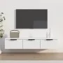Weißer Wandschrank aus Holzwerkstoff, 102 x 30 x 20 cm von vidaXL, Regale und Regale - Ref: Foro24-811403, Preis: 67,28 €, Ra...