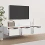 Armario de pared madera de ingeniería blanco 102x30x20 cm de vidaXL, Estantes y estanterías - Ref: Foro24-811403, Precio: 68,...