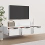 Armario de pared madera de ingeniería blanco 102x30x20 cm