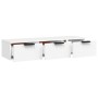 Armario de pared madera de ingeniería blanco 102x30x20 cm