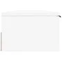 White engineered wood wall cabinet 102x30x20 cm by vidaXL, Shelves and shelves - Ref: Foro24-811403, Price: 68,44 €, Discount: %