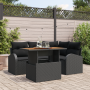 Juego de Sofá de Jardín de 5 Piezas con Cojines de Ratán Poly Negro von , Outdoor-Sofas - Ref: Foro24-3358319, Preis: 412,90 ...