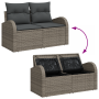 Juego de Sofá de Jardín de 10 Piezas con Cojines Gris Ratán de Poli von , Outdoor-Sofas - Ref: Foro24-3358365, Preis: 676,39 ...