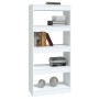 Regal/Trennwand aus weißem Sperrholz, 60 x 30 x 135 cm von vidaXL, Bücherregale und Regale - Ref: Foro24-811664, Preis: 58,33...
