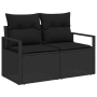 Juego de Sofás de Jardín de 5 Piezas con Cojines Ratán Poliéster Negro von , Outdoor-Sofas - Ref: Foro24-3358445, Preis: 408,...