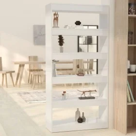 Glossy white engineered wood shelf/divider 80x30x166 cm by vidaXL, Bookcases and shelves - Ref: Foro24-811724, Price: 68,35 €...