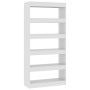 Glossy white engineered wood shelf/divider 80x30x166 cm by vidaXL, Bookcases and shelves - Ref: Foro24-811724, Price: 68,35 €...